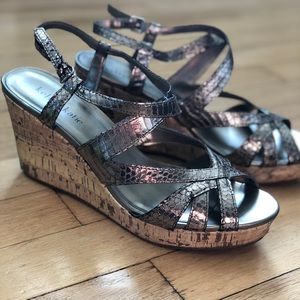 Kelly & Katie pewter wedges